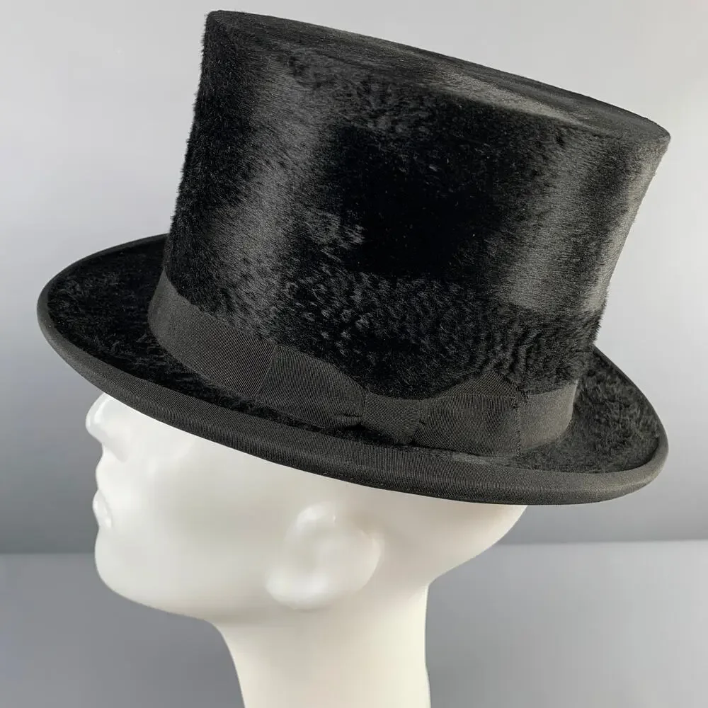 SPECIAL MAKE Black Felt Top Hat